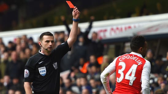 Coquelin apologizes to Arsenal fans after Spurs sending off