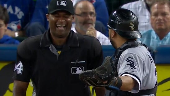 Umpire loses it when White Sox catcher nearly beans Chris Sale