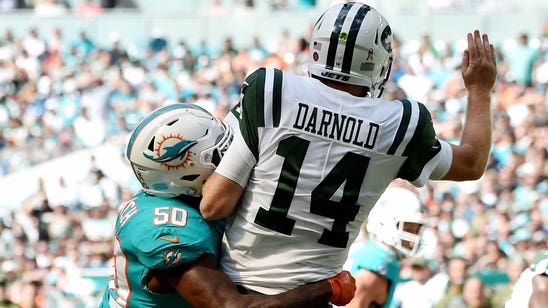 Dolphins pick Sam Darnold 4 times in 13-6 win over Jets, improve to 5-4