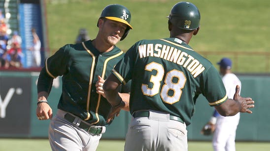 Watch: A's give Blair silent treatment after first career home run