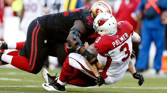 49ers' Quinton Dial fined for hit on Carson Palmer
