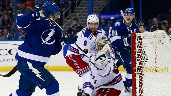 Lightning's Ben Bishop loses to Rangers for first time in regular season