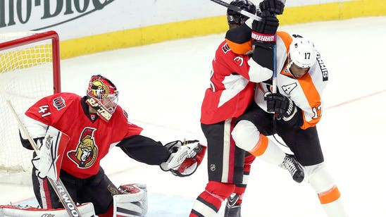 Anderson gets 2nd straight shutout, Senators beat Flyers 4-0