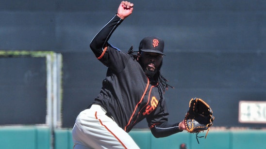 Johnny Cueto treated for bruise after being hit in head by comebacker
