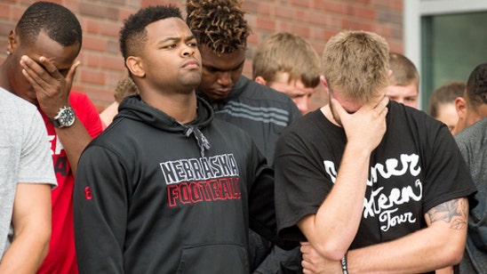 Jordan Foltz's family home was burglarized during Nebraska's opening game