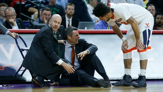 UVA routs Hampton after coach Bennett collapses, returns