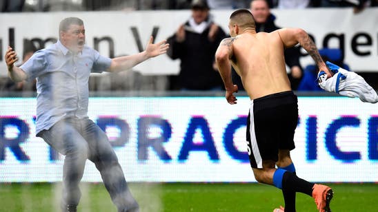 Fan charged for encroaching on pitch during Tyne-Wear derby