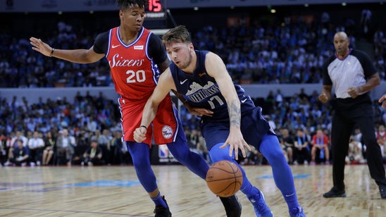 Doncic scores 15, Dallas tops 76ers 115-112 at China Games