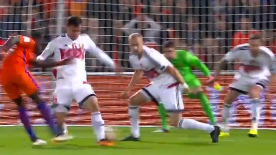 Watch: Netherlands's Promes nutmegs four Belarus players on goal