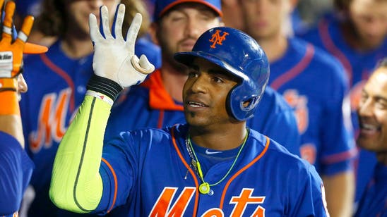 Yoenis Cespedes dyed his hair blond before the Mets' NL Wild Card Game