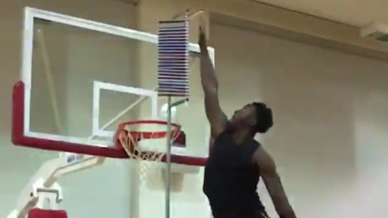 N.C. State forward wipes out testing his insanely high vertical