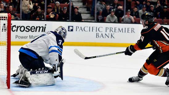 Ducks edge Jets 4-3 in shootout