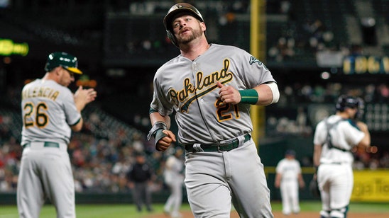 A's Vogt set a team record in team's recent pair of seven-run innings