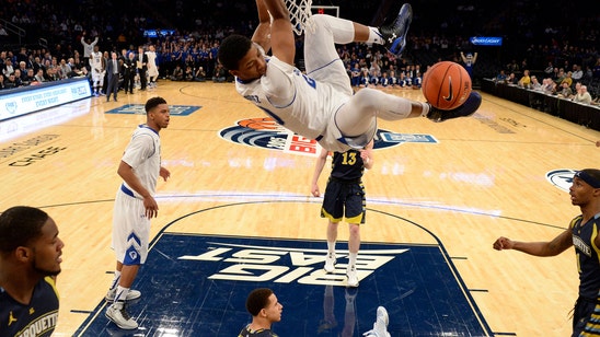 Desi Rodriguez completes alley-oop despite overthrown pass