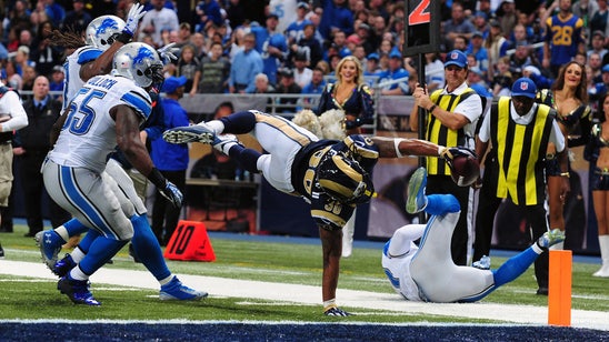 Gurley's pair of second-half touchdowns helps Rams top Lions 21-14