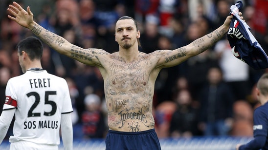 PSG coach Blanc criticizes Ibrahimovic for shirtless tattoo stunt