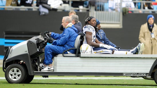 Chargers RB Melvin Gordon carted off with hip injury