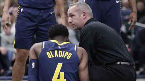 Oladipo's season over with ruptured quad tendon in right knee