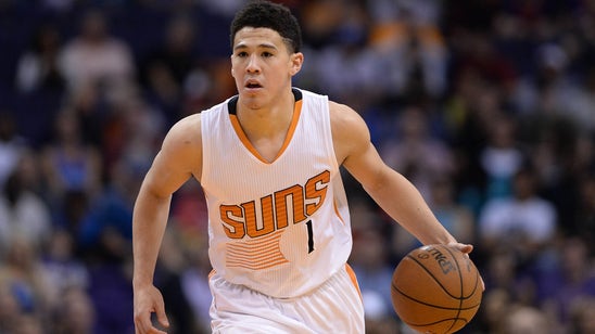 Devin Booker's dad just recently peeled the Durant Fathead off of Booker's wall