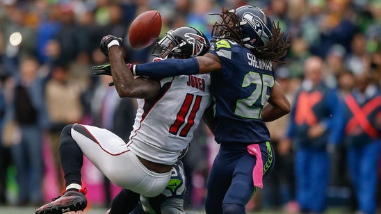 Richard Sherman tries to defend his controversial play against Falcons