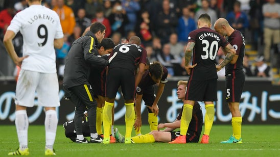 Kevin De Bruyne reportedly out for a month as Man City's schedule heats up