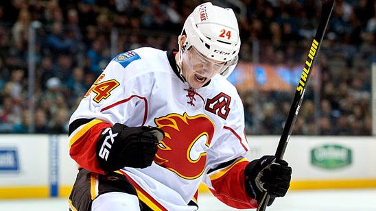 Flames' Hartley: Hudler nursing groin injury, out at least one week