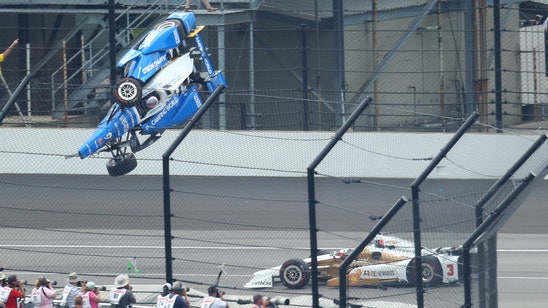 Crash in Indianapolis 500 rips rear of Scott Dixon's car off
