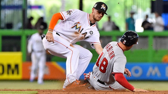 Marlins score 2 unearned in the 8th to topple Max Scherzer, Nationals