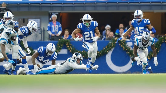 Hines scores two punt return touchdowns in Colts' 38-6 victory over Panthers