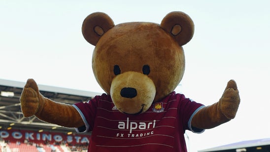 Arsenal fan takes out frustration by berating West Ham teddy bear mascot
