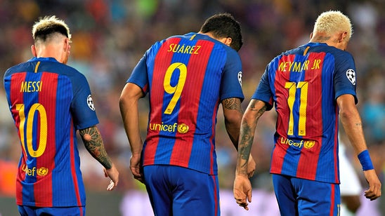 Watch Messi, Neymar, and Suarez get a taste of their own medicine at Barcelona training