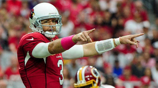 PHOTO: Carson Palmer loses bet, does pregame run in must-see outfit