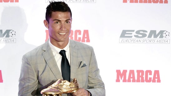 Cristiano Ronaldo receives Golden Boot award for Europe's top scorer