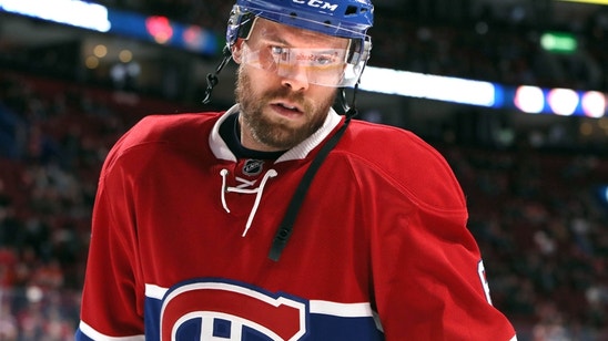 Shea Weber scores on shot after destroying Brayden Schenn's stick (Video)