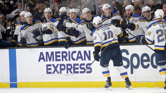 Schenn scores twice as Blues win sixth straight, 4-1 over Kings