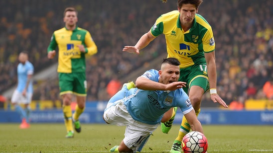 Manchester City title hopes dented by draw at Norwich