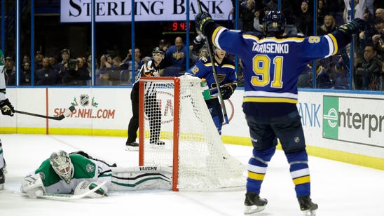 Tarasenko nets OT game-winner to lift Blues over Stars 4-3