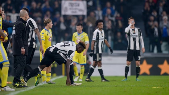Watch Moise Kean's brother overcome with emotion as teen makes historic debut