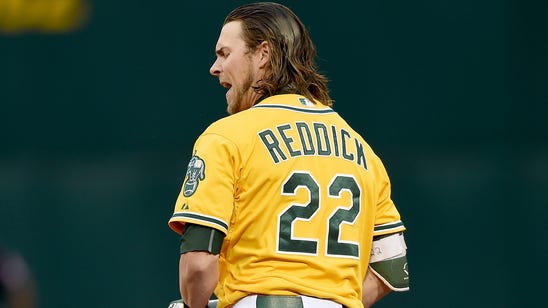 A's Reddick honors 'Rowdy' Roddy Piper with bagpipe music