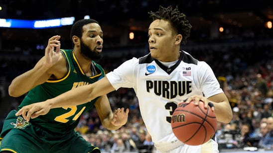 Boilermakers move past Vermont 80-70 in first-round tourney win