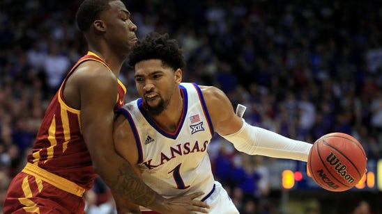 Lawson's double-double lifts Jayhawks over Cyclones 80-76