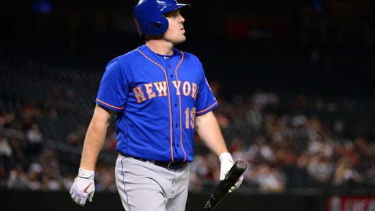 Jay Bruce looks completely out of it during Mets' victory celebration