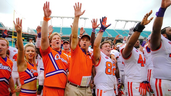 Clemson holds on to top spot in CFP rankings, UNC makes first appearance