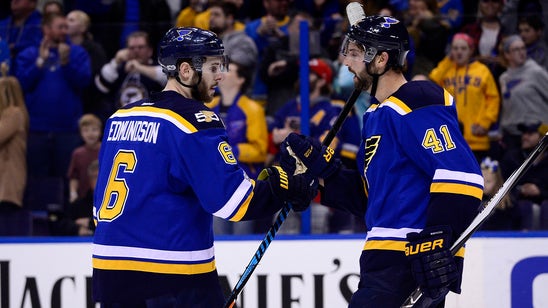 Edmundson's late goal lifts Blues to 4-3 victory over Ducks