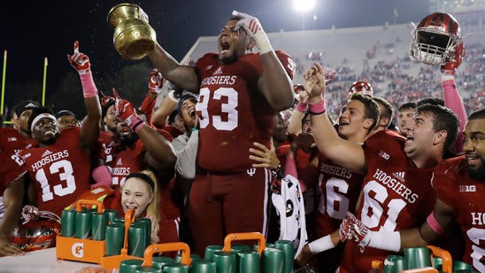 Hoosiers rally late to upset Michigan State 24-21 in OT