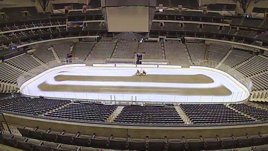 WATCH: The Dallas Stars show how the ice is installed at a hockey rink