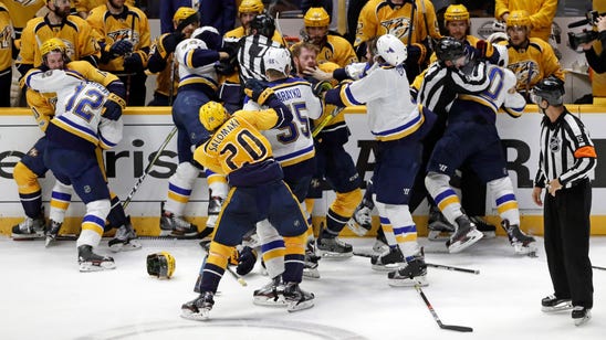 Blues unhappy after controversial penalty leads to 2-1 loss to Preds