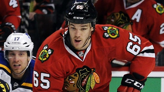 Watch Blackhawks forward Andrew Shaw give a double middle finger to a ref
