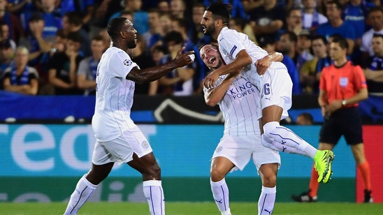 Watch: Riyad Mahrez's gorgeous Champions League free kick for Leicester City