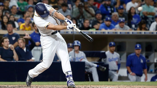 Rookie Renfroe hits slam, 3-run HR; Padres beat Dodgers 7-1